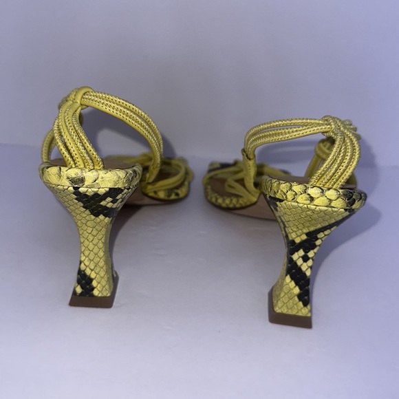 Miista Yellow Snake Animal Print Amy Sandals, New, Size 35 - Picture 10 of 10